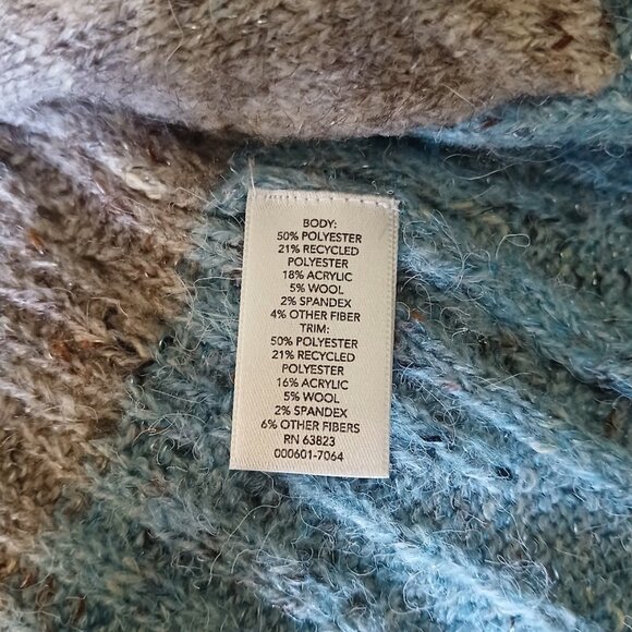 Christopher & Banks Striped Cardigan Knit Sweater | Women's Petite XL - Picture 4 of 5